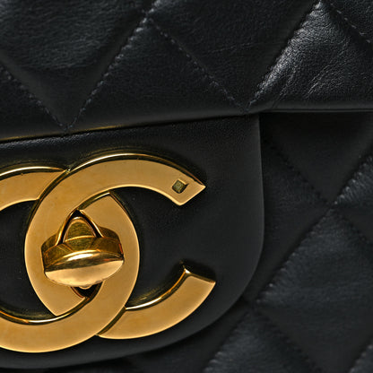 Chanel Lambskin Quilted XL Jumbo Single Flap Black 12 of 13