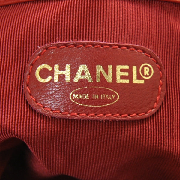 Lambskin CC Drawstring Bag Red
