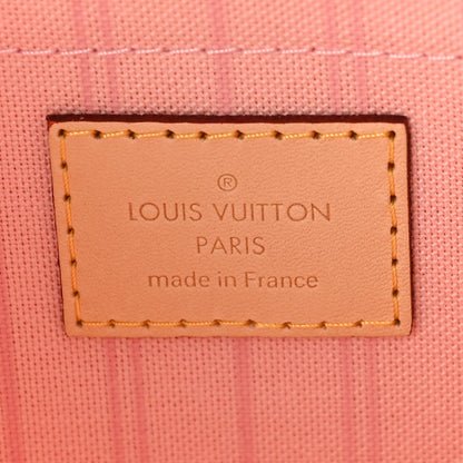 Louis Vuitton Damier Azur Neverfull MM GM Pochette Rose Ballerine 6 of 8