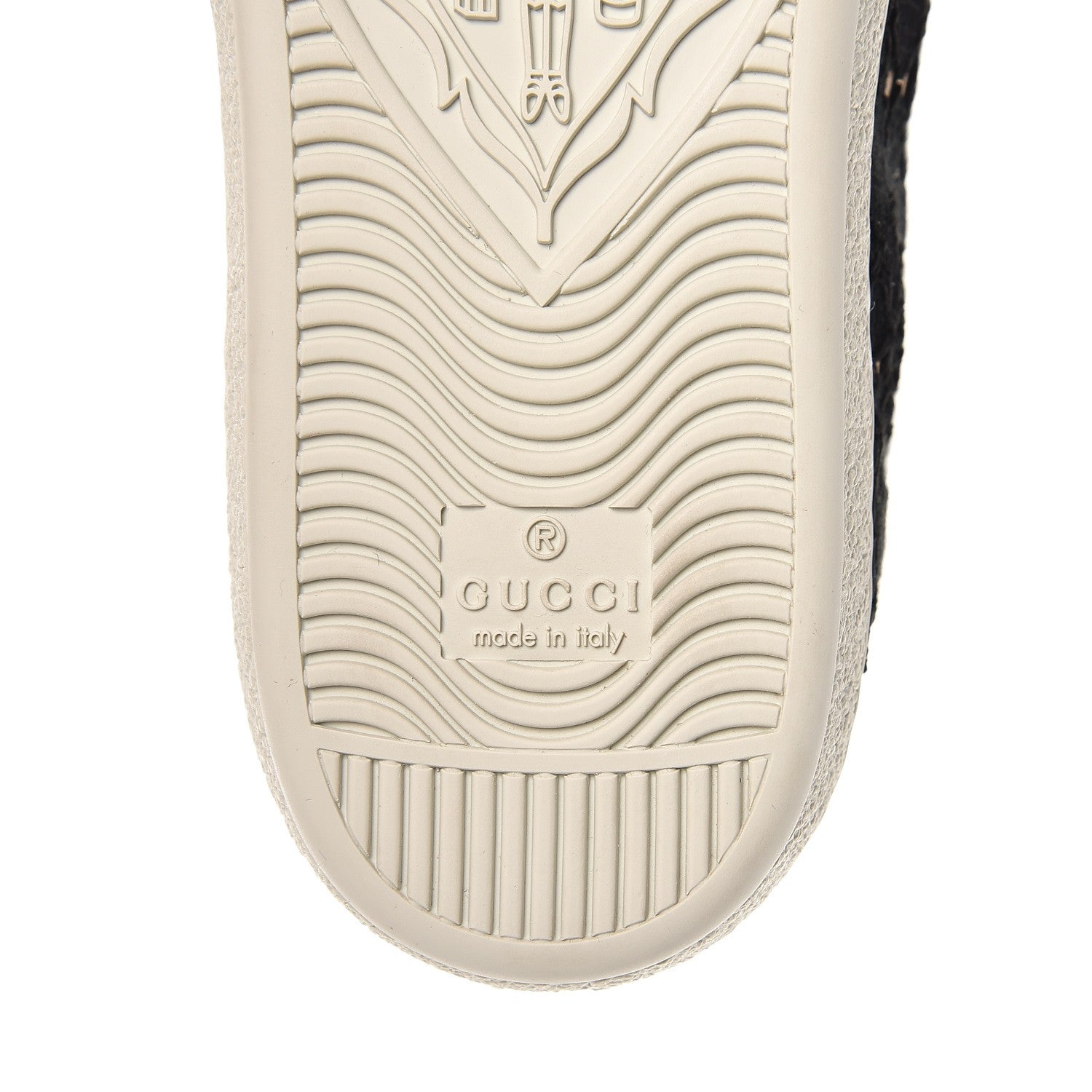 Gucci Lace Crystal Sylvie Web Flower Leaf Womens Ace Sneakers 37 Black Tan Beige 8 of 9