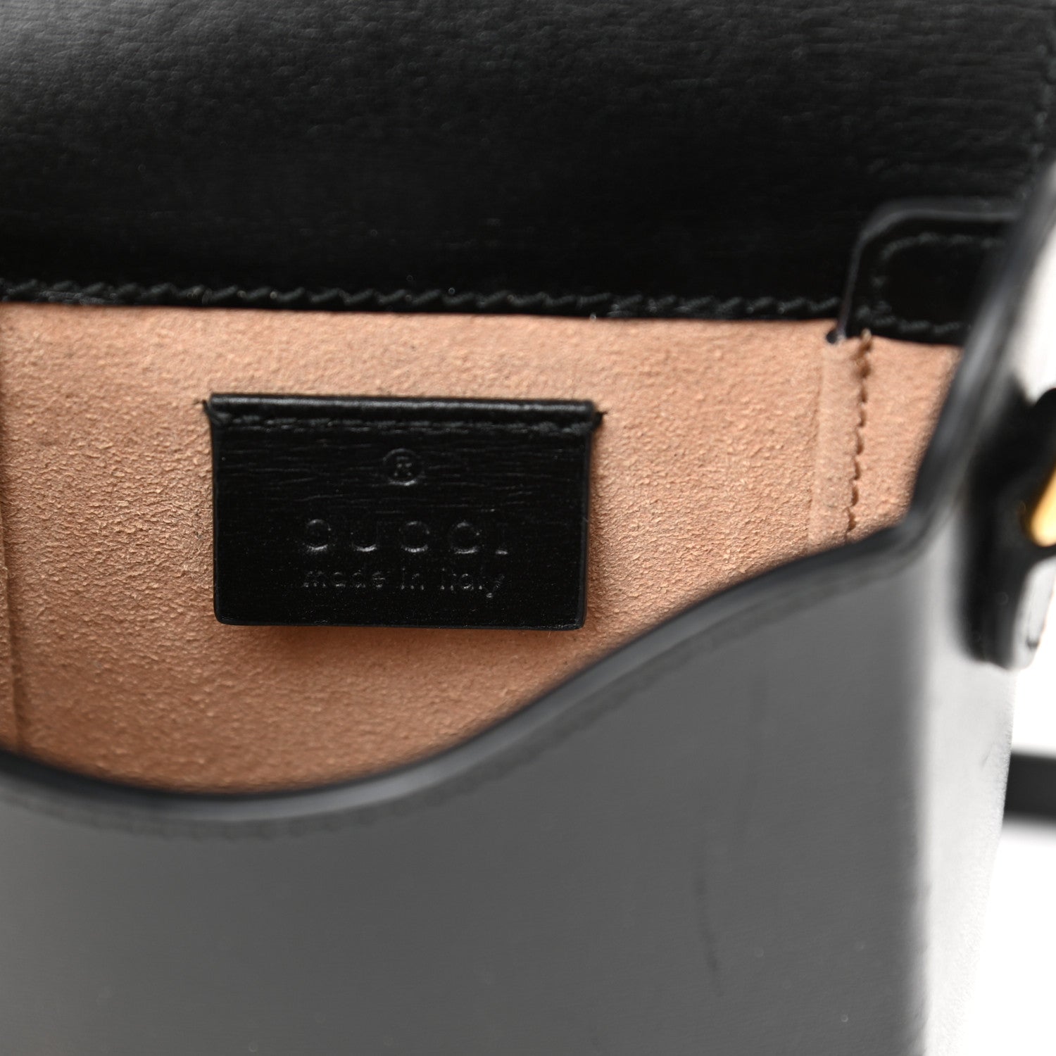 Gucci Boarded Plutone Calfskin Mini Horsebit 1955 Crossbody Bag Black 6 of 16