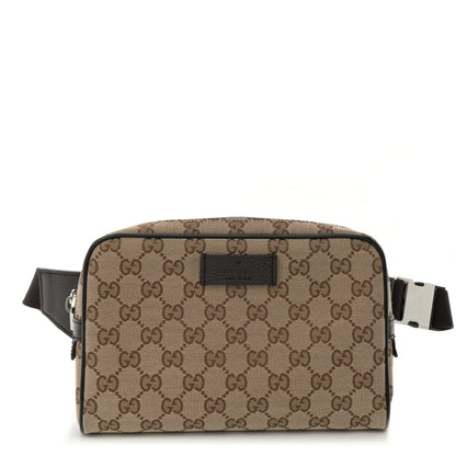 Gucci Monogram Belt Bag Dark Brown 1 of 10