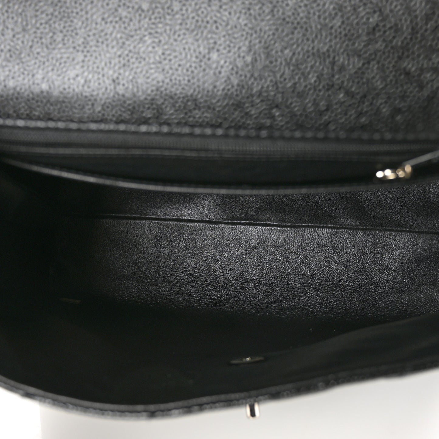 Caviar Quilted Jumbo Kelly Flap Black