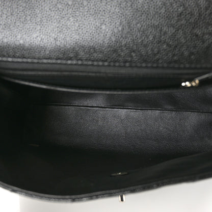 Chanel Caviar Quilted Jumbo Kelly Flap Black 5 of 9