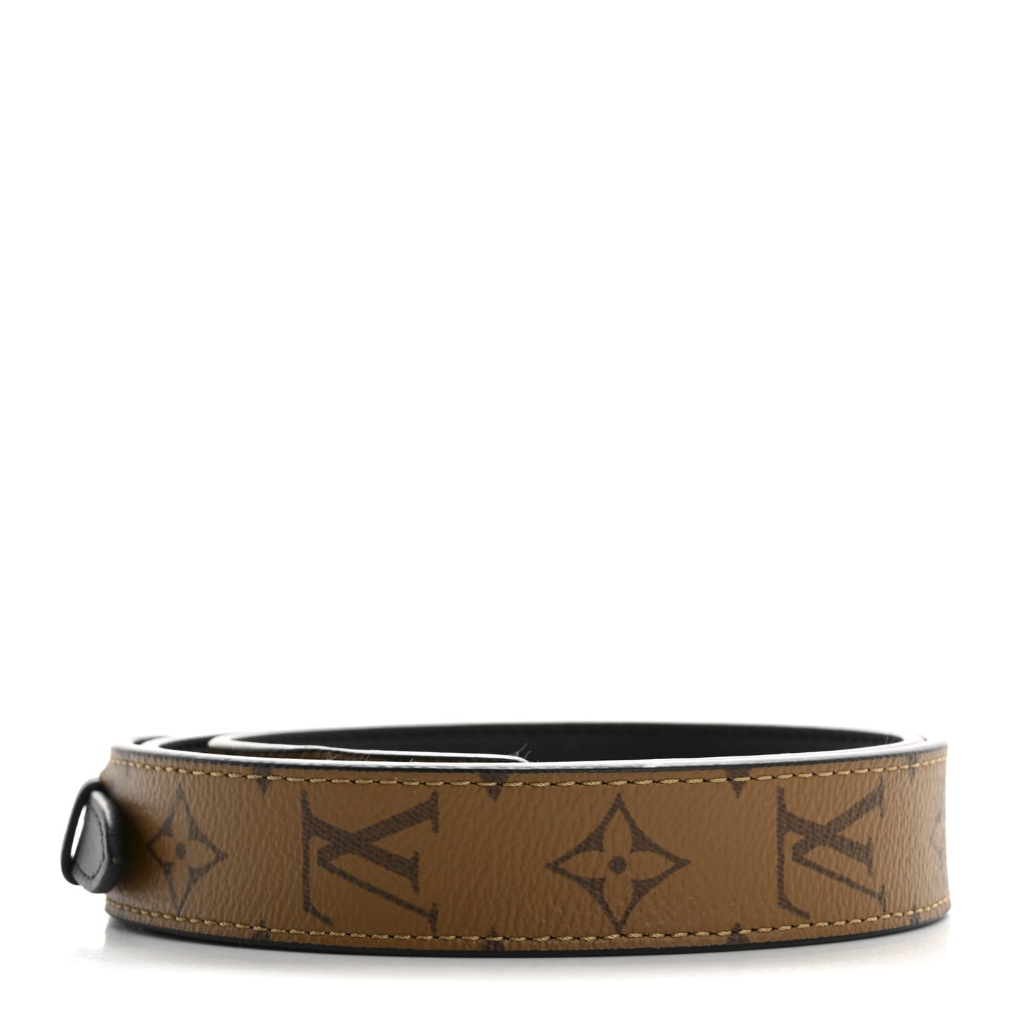 Reverse Monogram Bandouliere Shoulder Strap XL Black