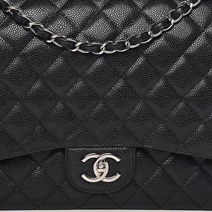 Chanel Caviar Quilted Maxi Double Flap Black 11 of 11