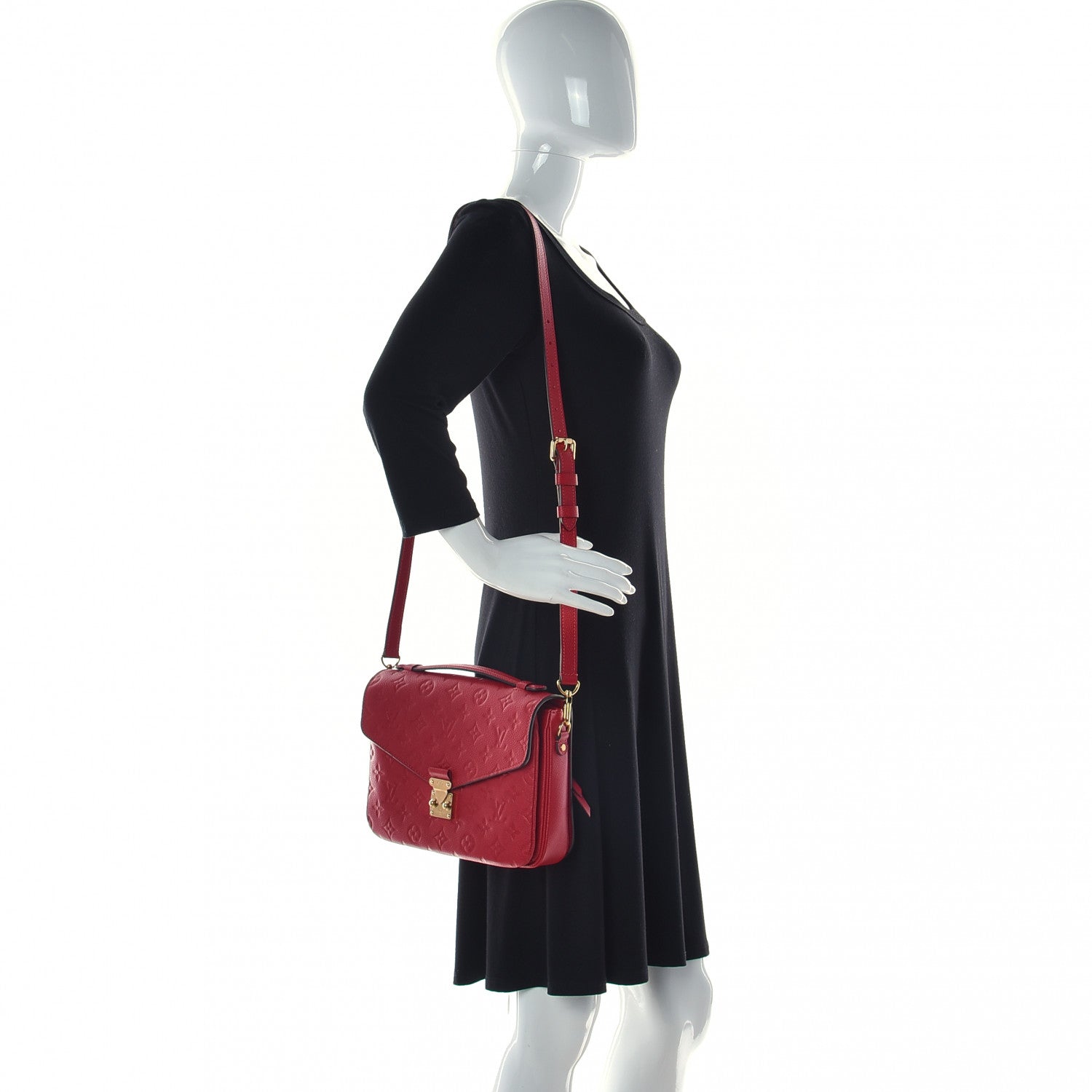 Louis Vuitton Empreinte Pochette Metis Cherry 2 of 11