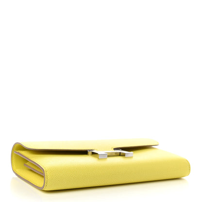 Hermes Epsom Constance Long Wallet Lime 4 of 7