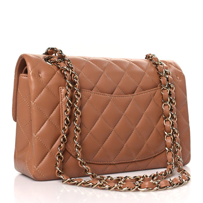 Chanel Lambskin Quilted Small Double Flap Brown 3 of 10