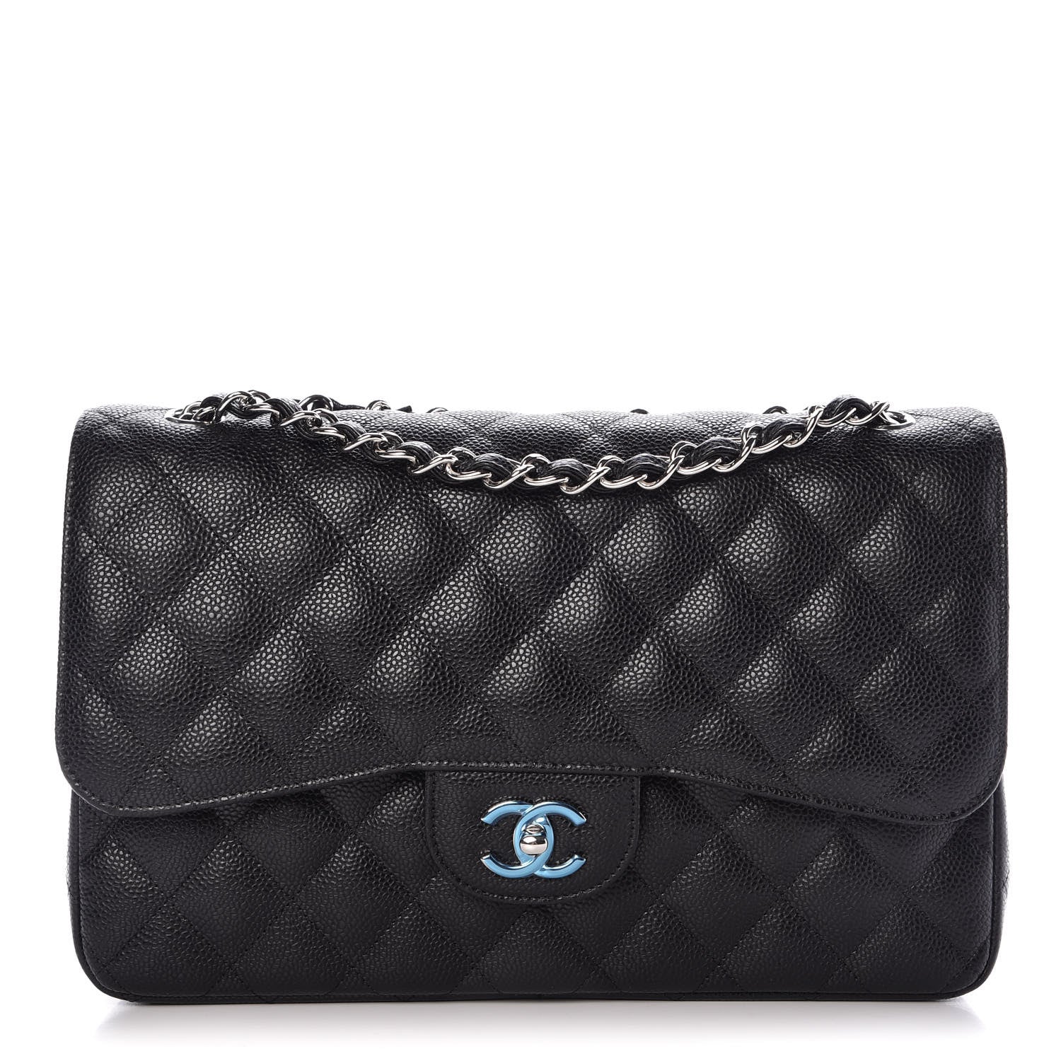Chanel Caviar Quilted Jumbo Double Flap Black 1 of 9