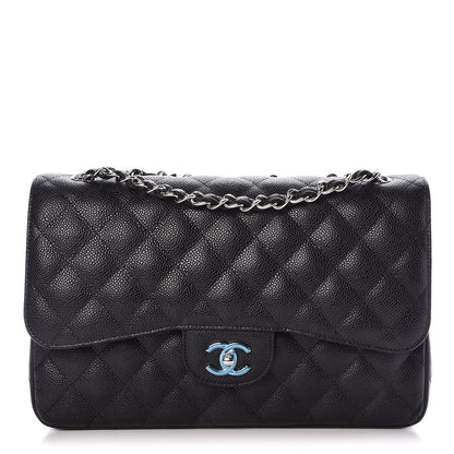 Chanel Caviar Quilted Jumbo Double Flap Black 1 of 9