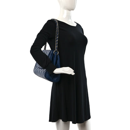 Chanel Caviar Quilted Timeless Accordion Flap Navy 2 of 12
