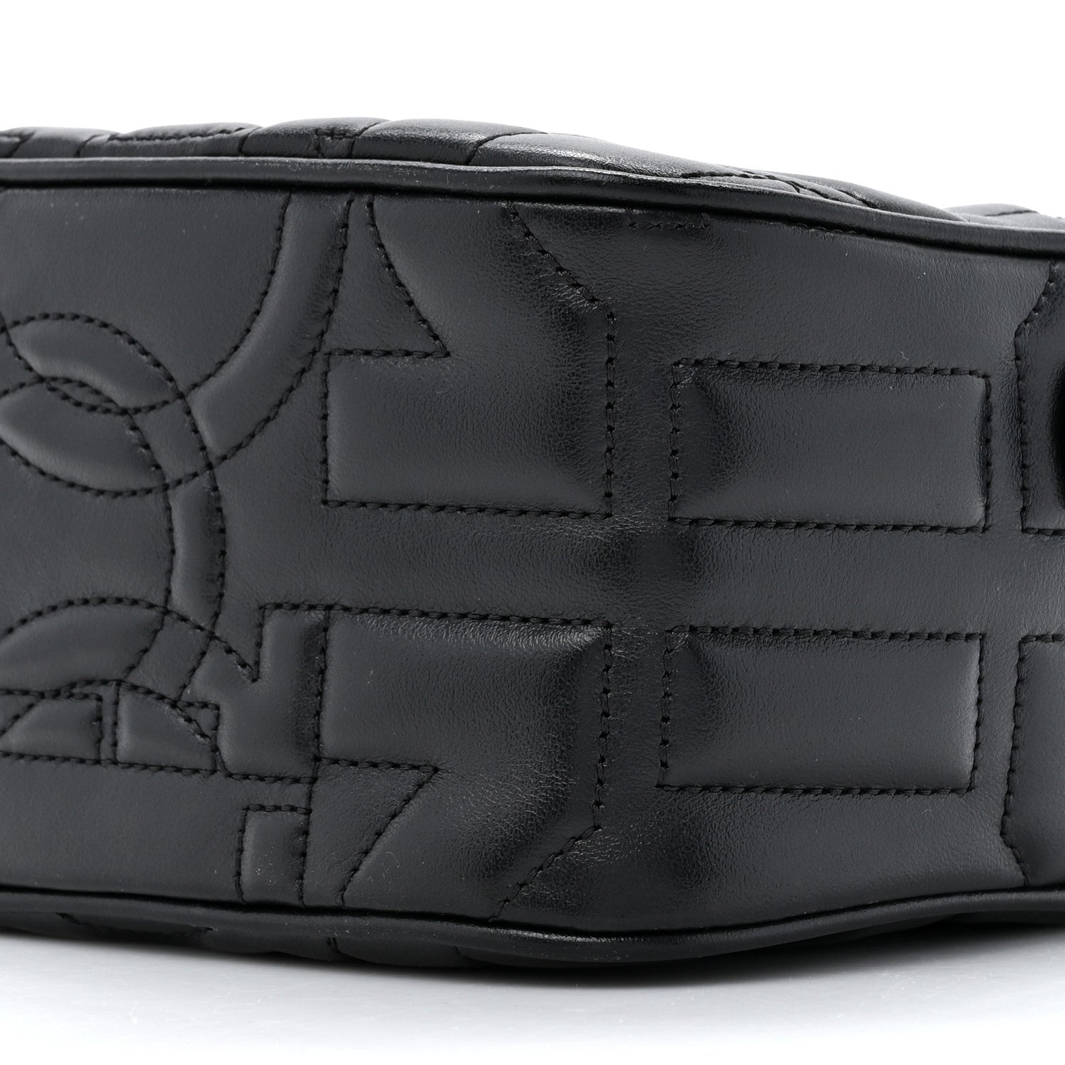Salvatore Ferragamo SALVATORE FERRAGAMO Calfskin Quilted Gancini Camera Bag Black 8 of 13