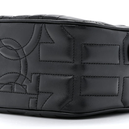 Salvatore Ferragamo SALVATORE FERRAGAMO Calfskin Quilted Gancini Camera Bag Black 8 of 13