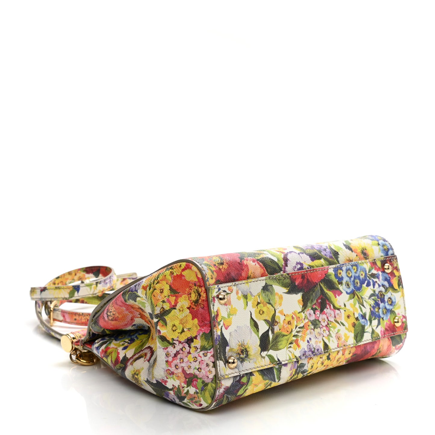 Dauphine Flower Print Medium Miss Sicily Satchel Multicolor
