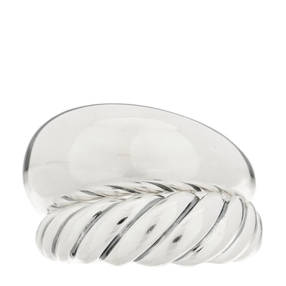 David Yurman Sterling Silver 17mm Pure Form Two Row Ring 51 5.75 1 of 4