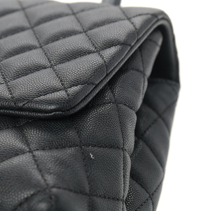 Chanel Caviar Quilted Small Coco Handle Flap Black 12 of 14