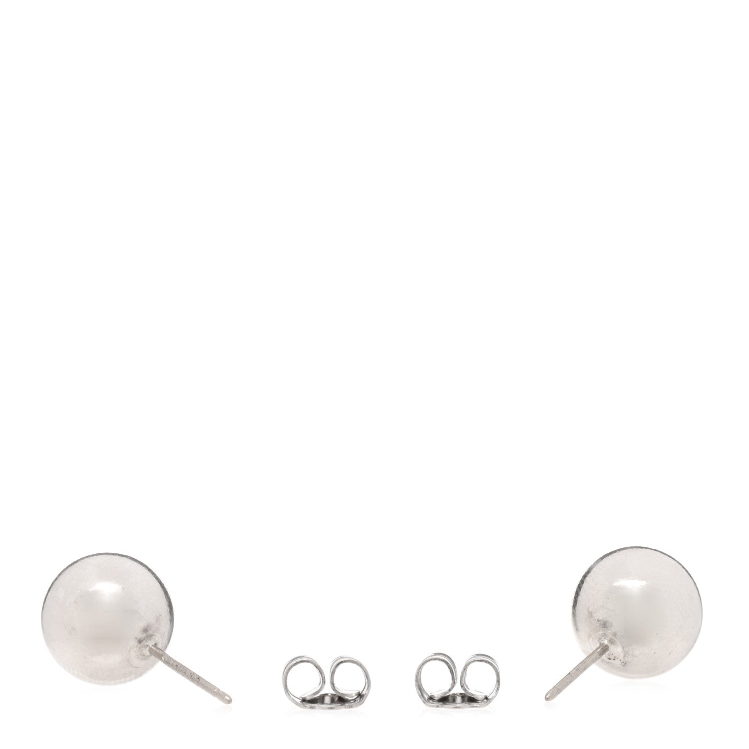 Tiffany Sterling Silver 10mm HardWear Ball Earrings 3 of 4
