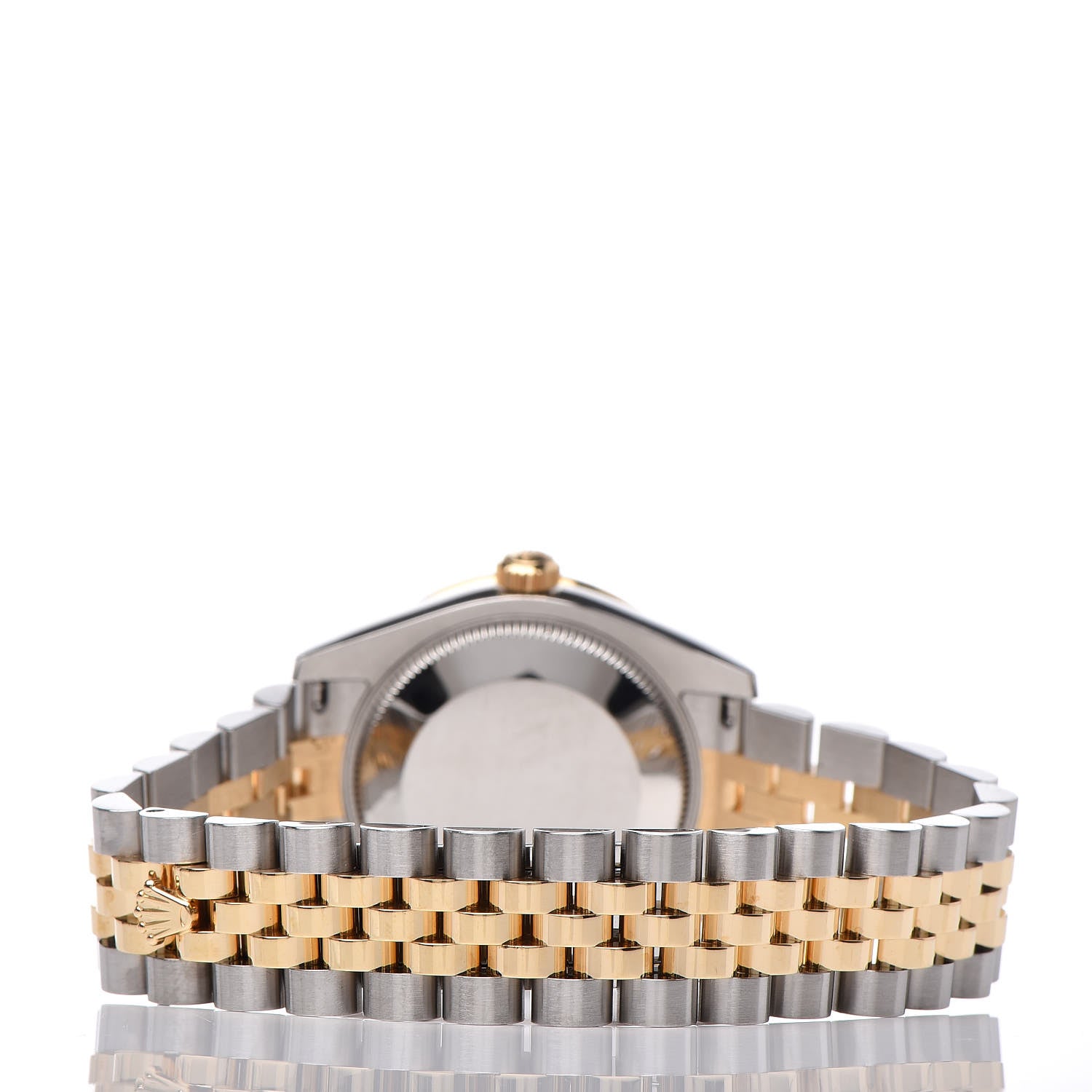 Rolex Stainless Steel 18K Yellow Gold Diamond 31mm Oyster Perpetual Datejust Watch Silver 178383 4 of 7