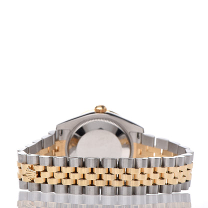 Rolex Stainless Steel 18K Yellow Gold Diamond 31mm Oyster Perpetual Datejust Watch Silver 178383 4 of 7