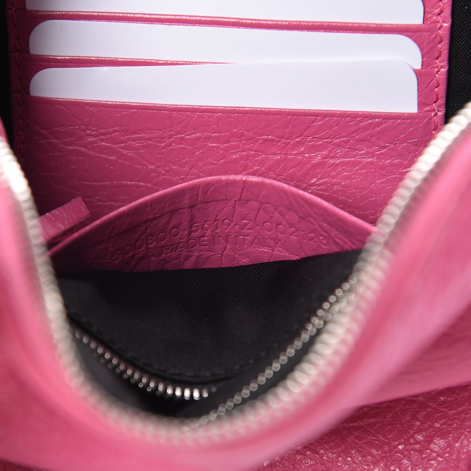 Balenciaga Agneau Arena Classic Silver Hardware Pouch With A Chain Crossbody Rose Flamingo 7 of 12