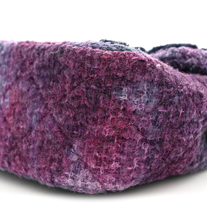 Chanel Shearling Tweed Quilted Mini Square Flap Bag Purple 10 of 10
