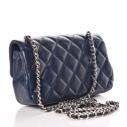 Chanel Caviar Quilted Extra Mini Flap Navy 3 of 10