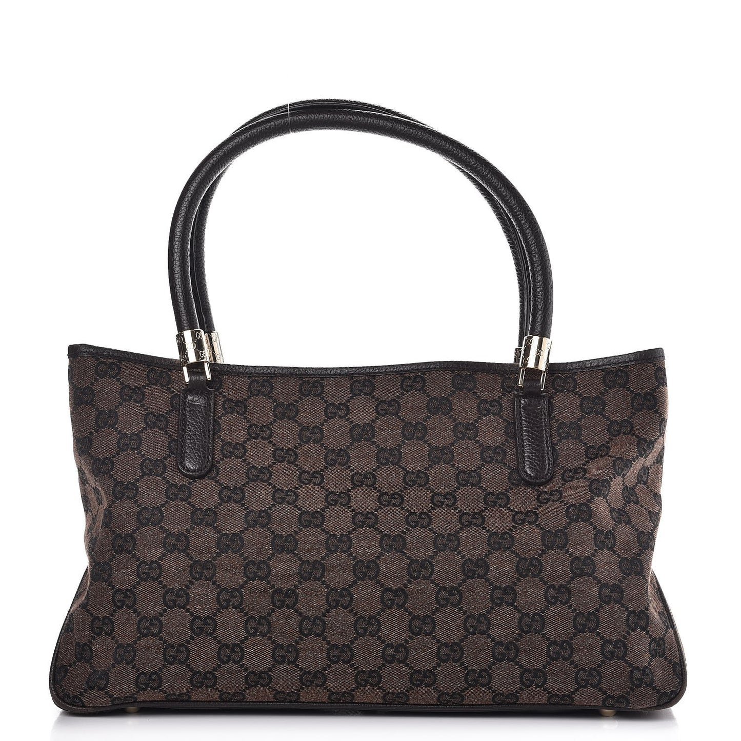 Monogram Medium Tote Dark Brown
