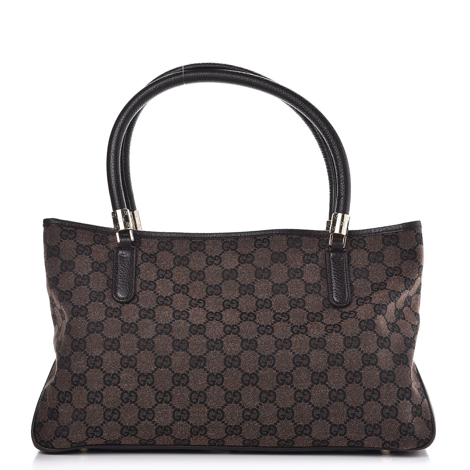 Gucci Monogram Medium Tote Dark Brown 1 of 10