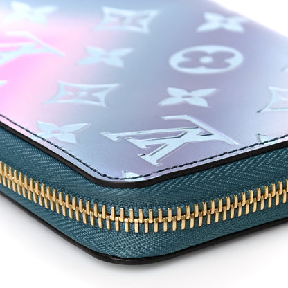 Louis Vuitton Metallic Vernis Degrade Zippy Wallet Blue Pink 8 of 11
