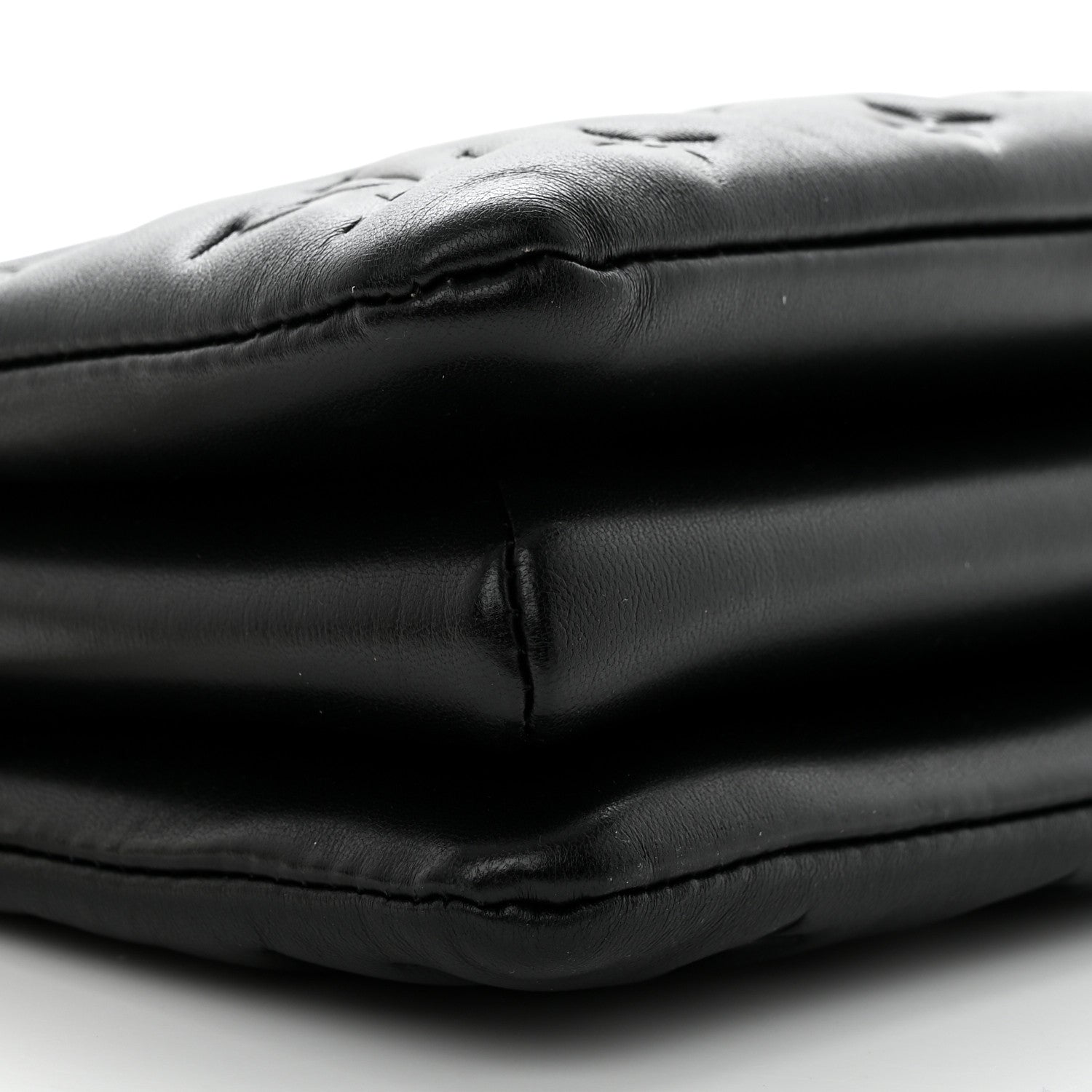 Louis Vuitton Lambskin Embossed Monogram Coussin BB Black 8 of 9
