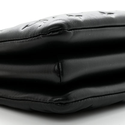 Louis Vuitton Lambskin Embossed Monogram Coussin BB Black 8 of 9