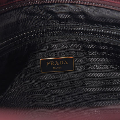 Prada Nylon Tessuto Saffiano Impuntu Quilted Shopper Tote Granato 5 of 9