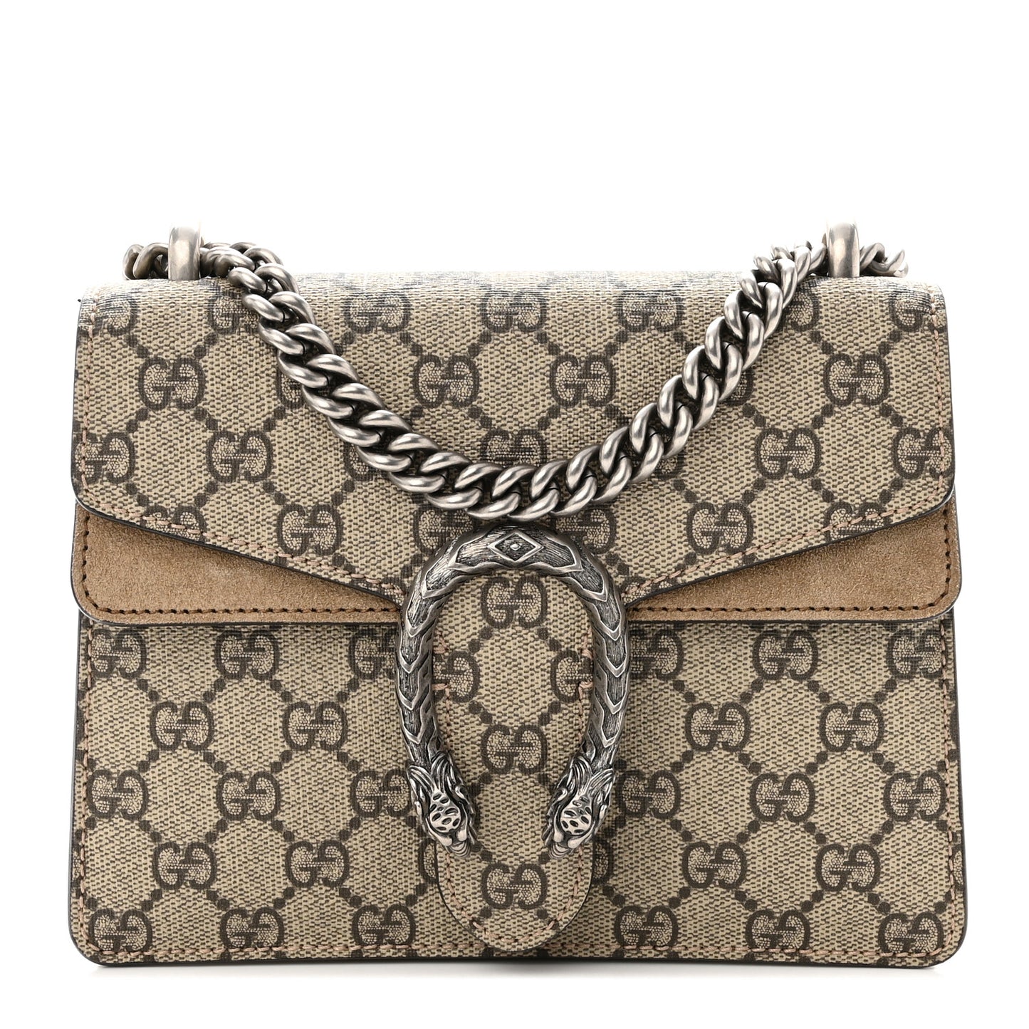 GG Supreme Monogram Mini Dionysus Shoulder Bag Taupe