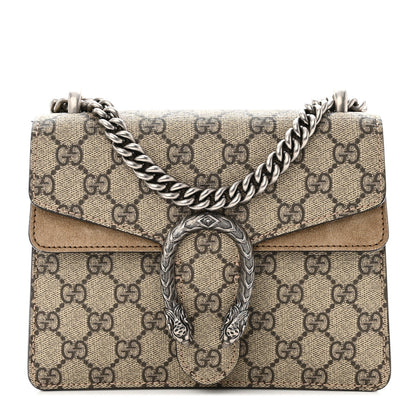 Gucci GG Supreme Monogram Mini Dionysus Shoulder Bag Taupe 1 of 11