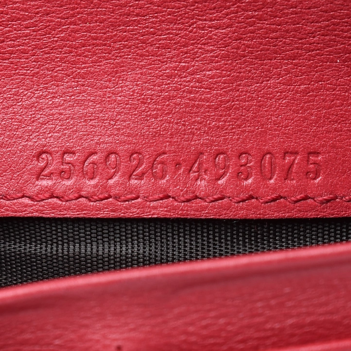 Microguccissima Interlocking G Continental Wallet Red