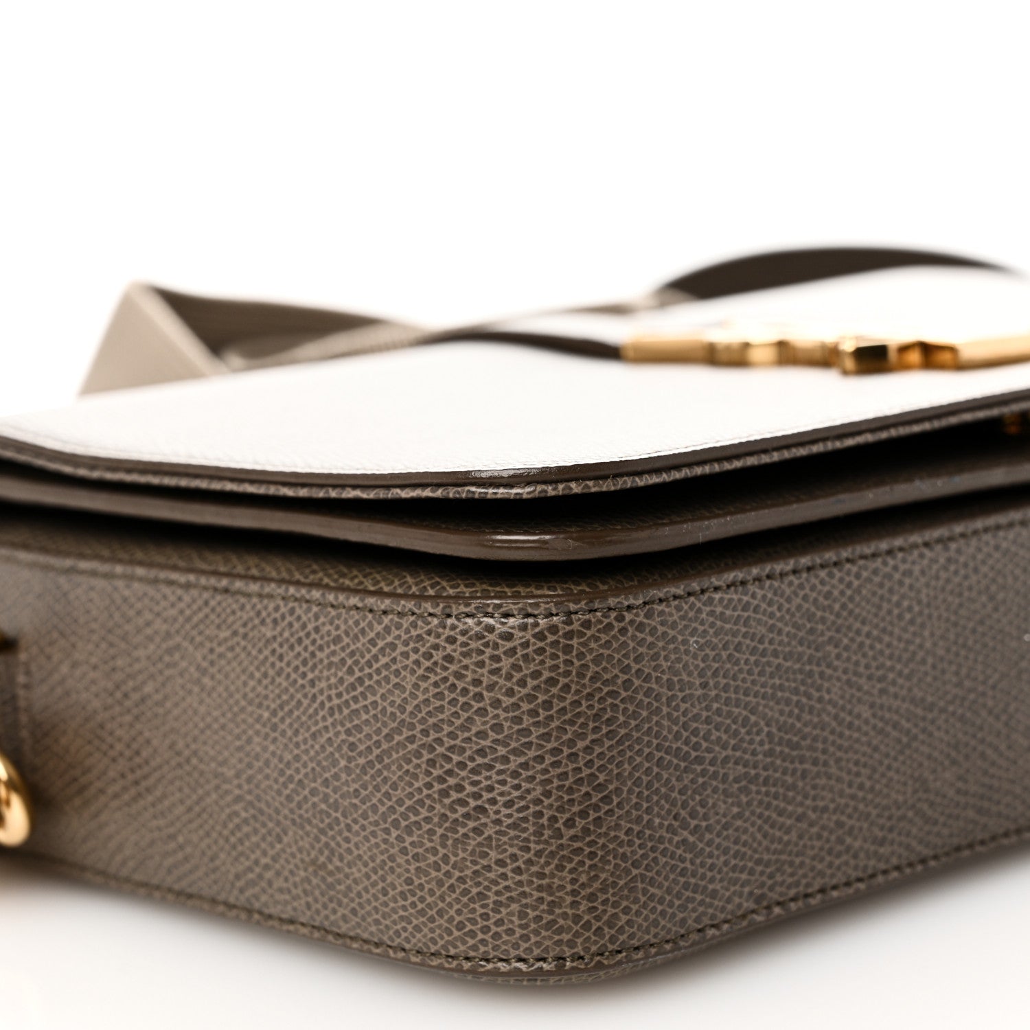 Saint Laurent Textured Calfskin Medium Classic Monogram Universite Bag Fog 8 of 9