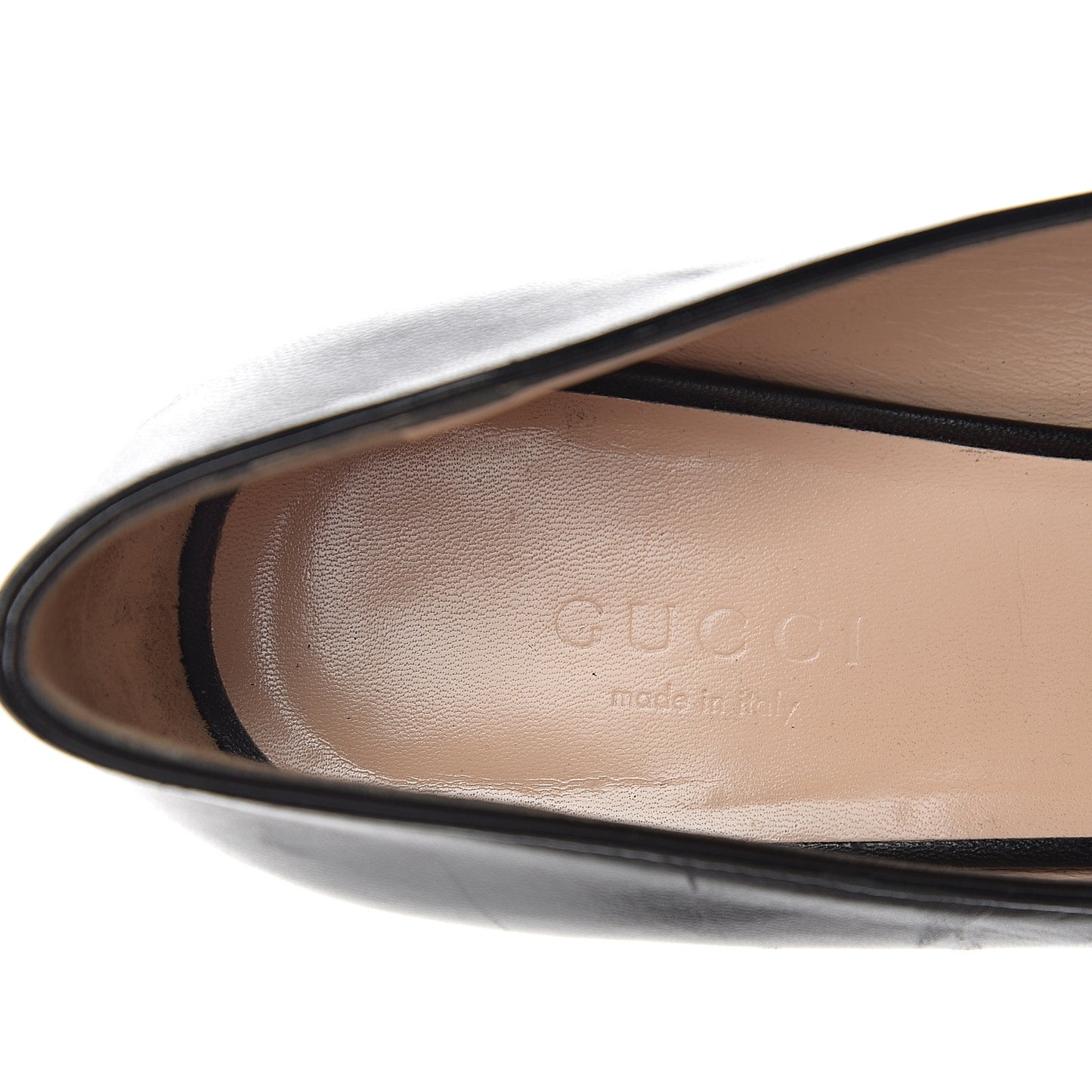 Malaga Kid GG Marmont Fringe 50mm Loafer Pumps 37.5 Black