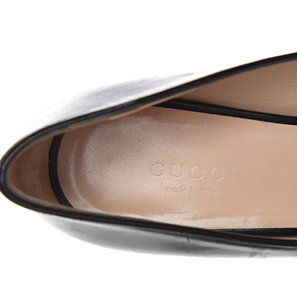 Gucci Malaga Kid GG Marmont Fringe 50mm Loafer Pumps 37.5 Black 8 of 12