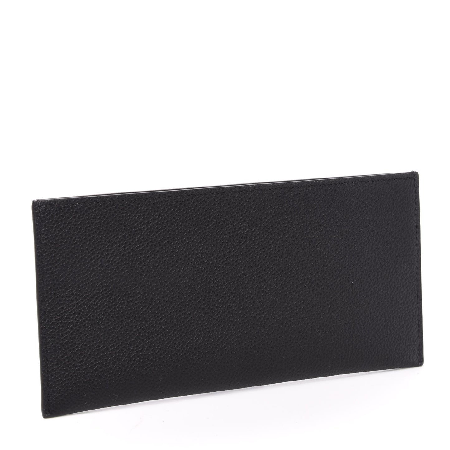 Calfskin Felicie Chain Wallet Card Holder Insert Black