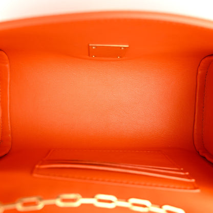 Bottega Veneta Textured Calfskin The Mini Angle Shoulder Bag Light Orange 5 of 9
