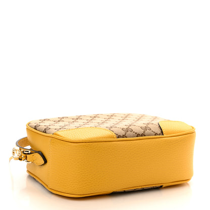 Gucci Monogram Dollar Calfskin Mini Bree Messenger Bag Beige Ebony New Buttercup 4 of 11