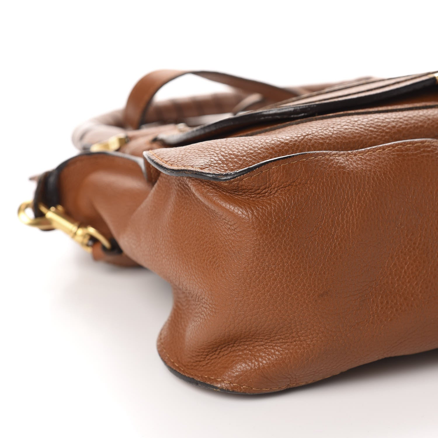 Chloe Calfskin Medium Marcie Satchel Tan 6 of 11