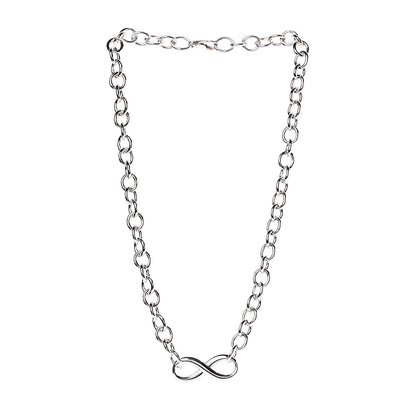 Tiffany Sterling Silver Infinity Link Necklace 3 of 5