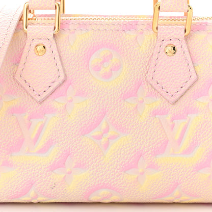 Louis Vuitton Empreinte Monogram Summer Stardust Nano Speedy Pink 7 of 9
