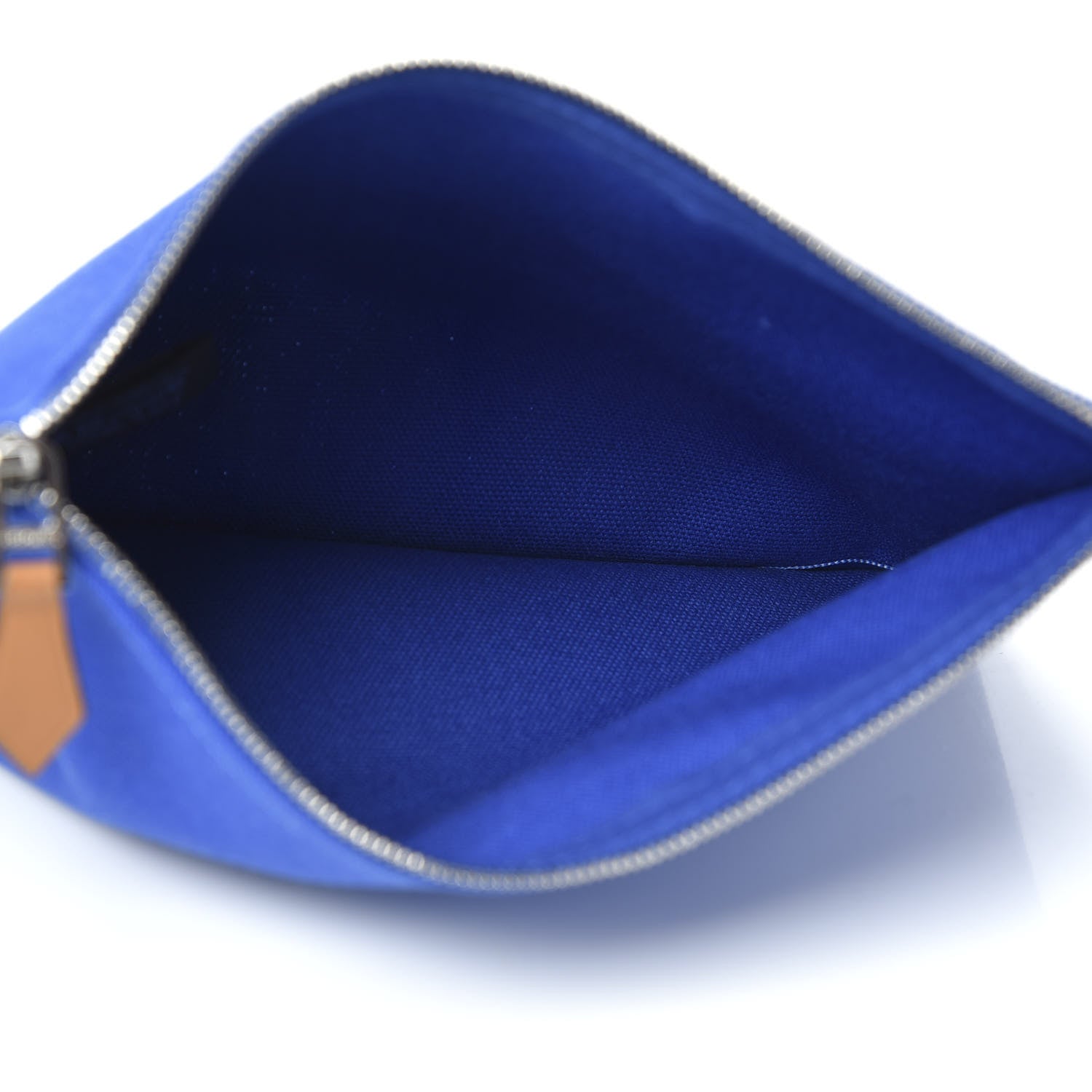 Hermes Toile Flat Yachting Pouch Bleu Electrique 4 of 6