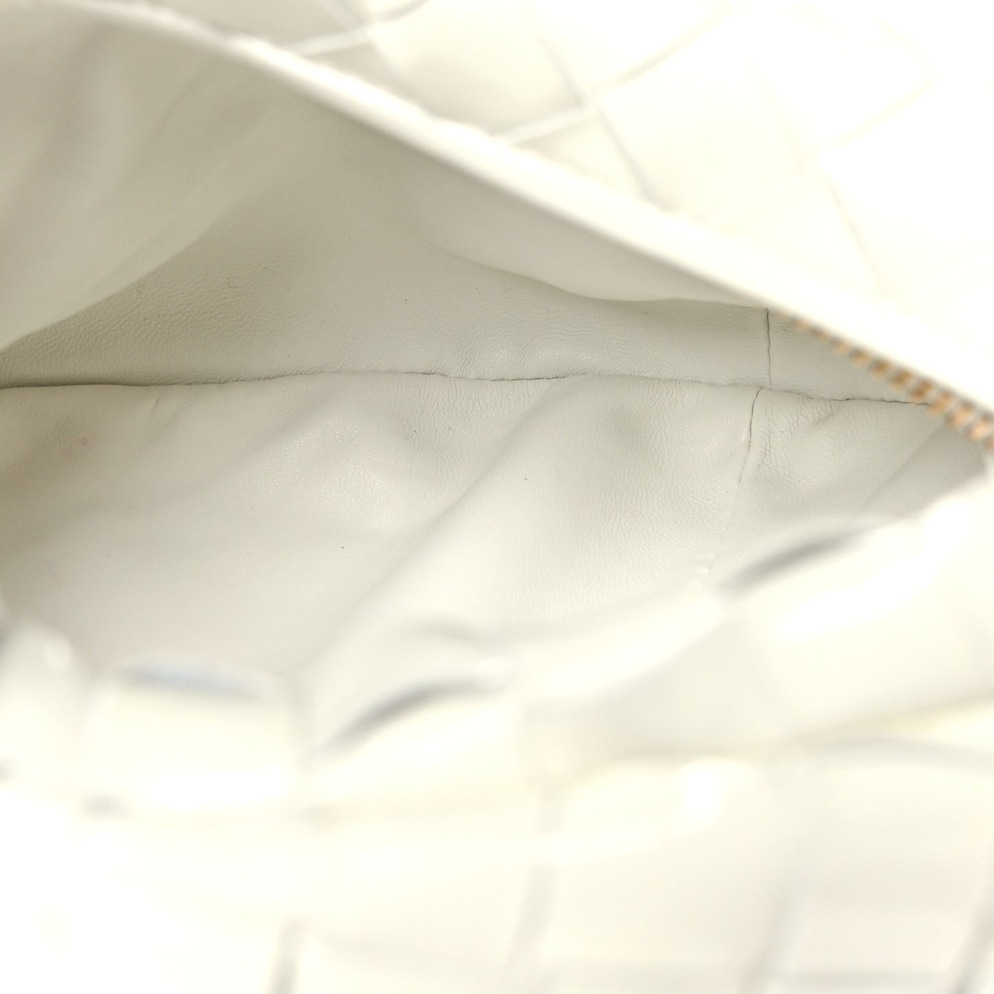 Patent Nappa Intrecciato Mini Jodie White