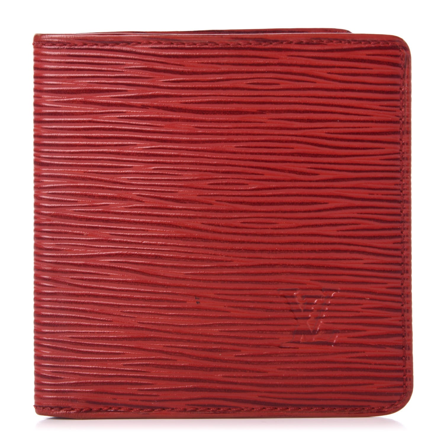 Louis Vuitton Epi 6 Card Billfold Wallet Red 1 of 8