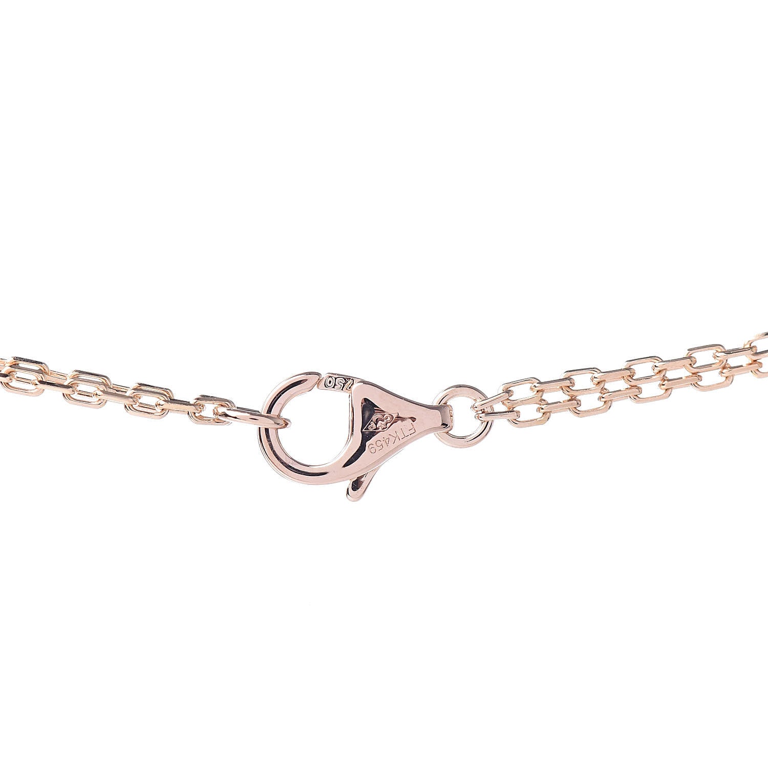 Cartier 18K Pink Gold 2 Diamond LOVE Necklace 5 of 6