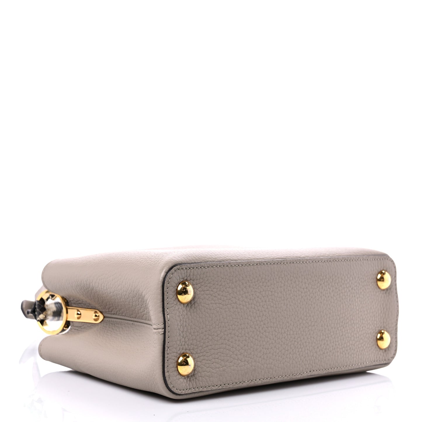 Taurillon Snakeskin Capucines BB Galet